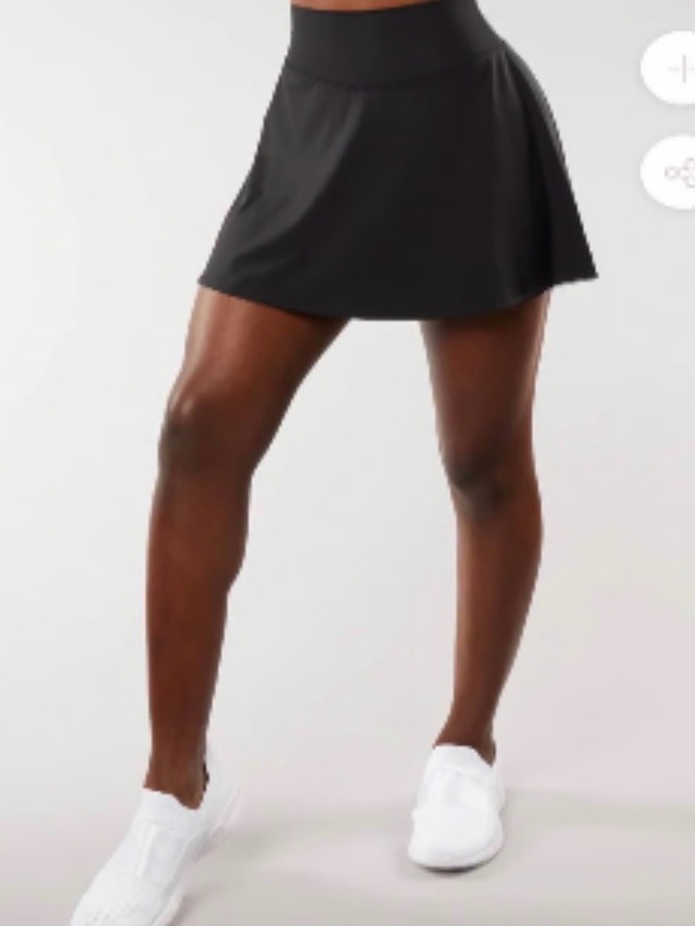 BuffBunny Black Athletic Skirt with Built-in Shorts